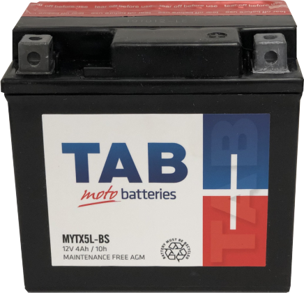 Motociklu akumulators TAB AGM YTX5LBS 4AH 12V A